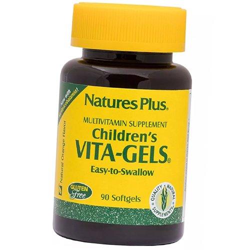 

Мультивітаміни дитячі в капсулах, що легко ковтаються, Children s Vita-Gels, Nature s Plus 90гелкапс (36375176) 90softgels