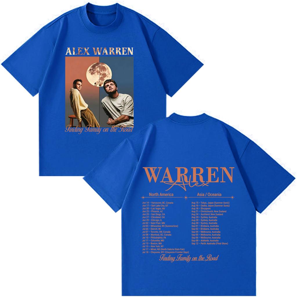 Alex Warren 2026 Tour Graphic Merch T Shirts Unisex Unisex Fashion Tshirts Short Sleeve Cotton Loose Vintage T Shirts Fan Gifts