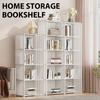 5 Layers Household Dustproof Bookshelf Living Room Multi-layer Storage Cabinet Simple Assembly Wardrobe Closet Organizer Shelf
