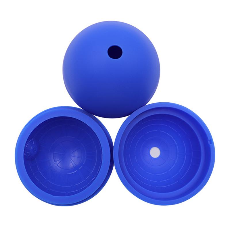 Sphere Ice Ball Maker Silicone Ice Mold Large Blue Round Chocolate Ice Tray Mold Whisky Cocktail Party Bar Kitchen Accessories