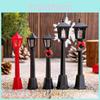 Pathway Vintage Mini Lamp Figurine Set Ornament Festival Scene Props Decoration