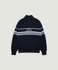 Grvr Knit Haif Zip-Up (Navy)