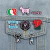 Classical Football Brooch Pin Alloy Creative Cartoon Safety Lapel Pin Jewelry Great For Outfits And Event