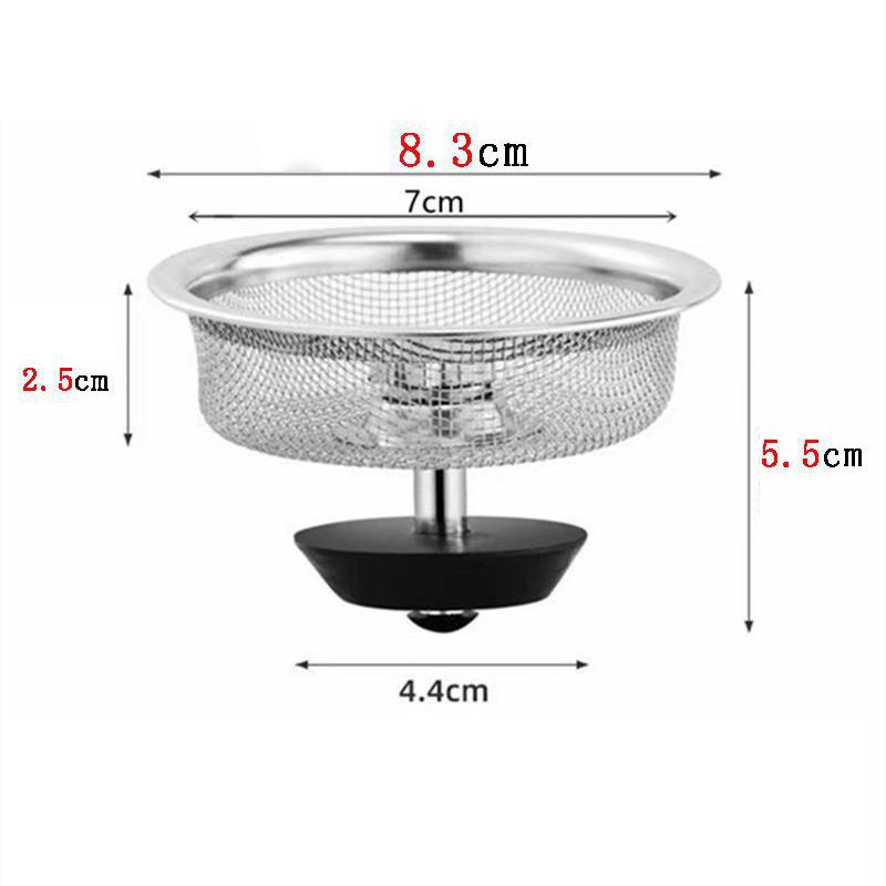 Stainless Steel Kitchen Sink Filter Mesh Sink Sewer Strainers Bathroom Floor Drains Catcher Waste Drain Hole Filter Trap Screen