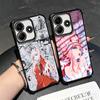 Darling Zero Two 02 Anime Plating Phone Case For Xiaomi Redmi Note 14 15 Pro Plus 13 12 11 11S 11T 10 9S 9 5G Anti-Fall Airabag