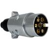 7 Pin 12V Aluminium Alloy Trailer Plug Electrics Tow Towing Wiring Connector Adapter Caravan Boat Trailer Lights Socket Plugs EU