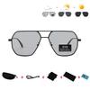 Aluminium Magnesium Tag und Nacht Farbwechsel Polarisierte Sonnenbrille Outdoor Angeln Autofahren Sonnenbrille Pilot Autofahrerbrille Herren
