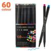 Color Fine Line Outline Pens Set, Quick Dry Water Based Sketch Drawing Markers