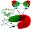 Fox Anal Plug Fox Tail Bow Butt Plug Cute Bow-Knot Soft Cat Ears Headbands Erotic Cosplay Accessories Nipple Clamps SM Sex Toys