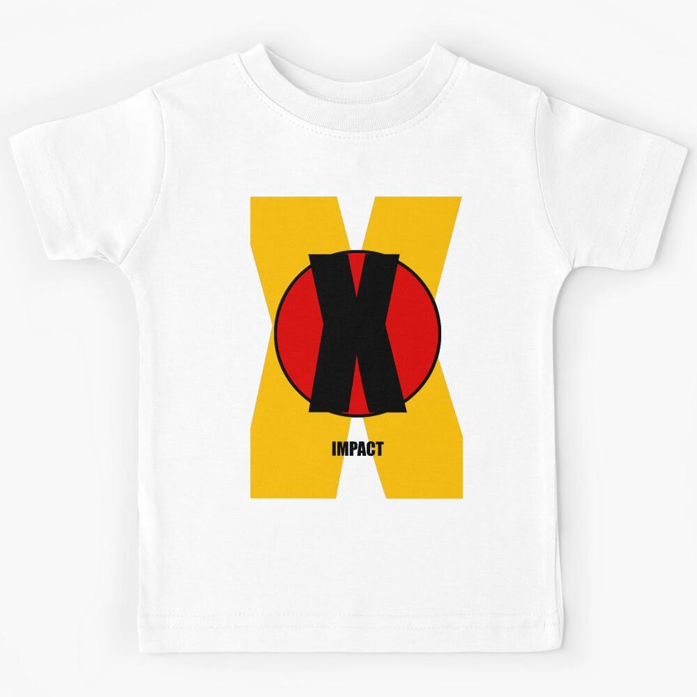 Impact Font Iconic Charactography - X Kids T-Shirt 160