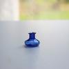 Miniature Vase, Tiny Blue Glass Vase, Small Flower Holder, Cute Mini Vase for Miniature Houses DIY Refrigerator Magnets (Magnets Not Included)