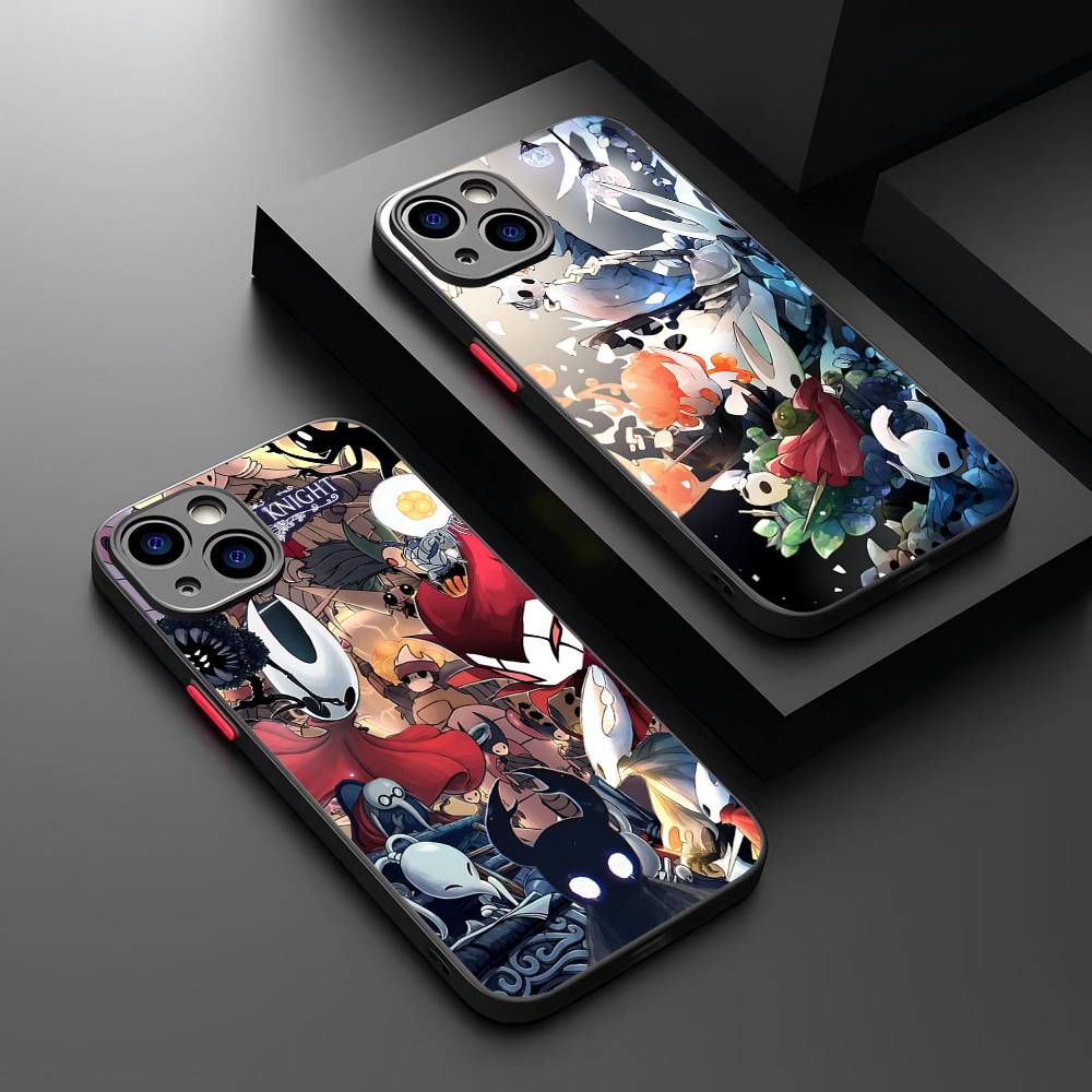 Game H-Hollow K-Knight Phone Case For IPhone 16 15 14 Plus 15 13 12 11 Pro Max X XS MAX Matte Cover