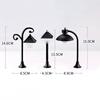 1Pc Creative Resin Street Lamp Model Garden Dollhouse Miniature Landscape Decor