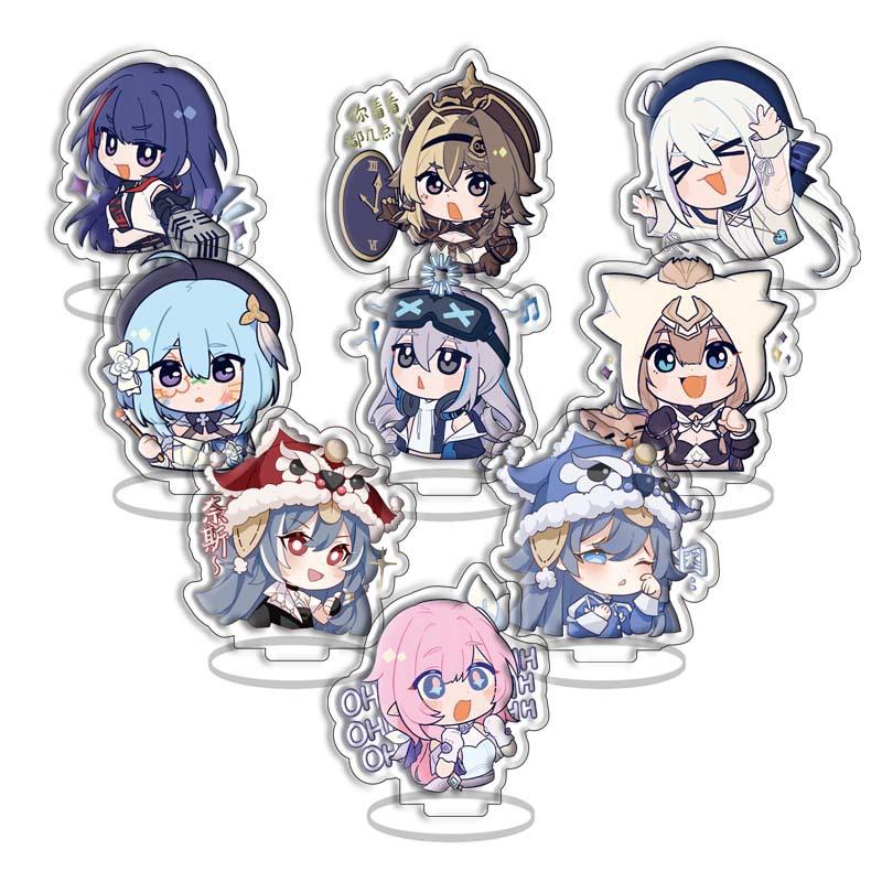 

Milk Tea, Acrylic Small Standing Card, Ornament Game Merchandise Nine-Piece Set 60mm*3PCS