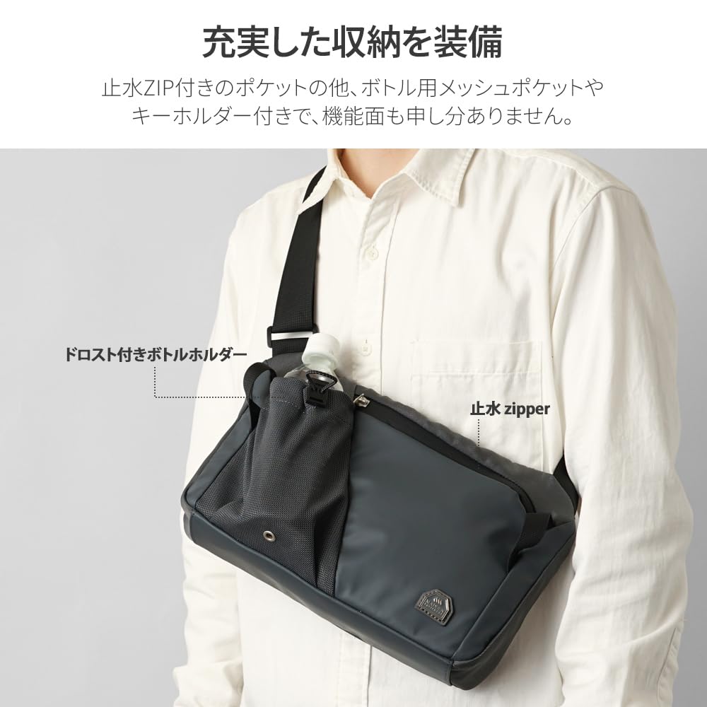 Meden Equipment Shoulder Bag Khaki Men's eqpk-02