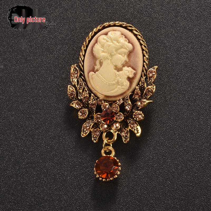 Elegant Rhinestone Brooch: Timeless Corsage Pin for Sweaters and Coats