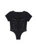 Lepibeu Lace Me Up Top (Black)