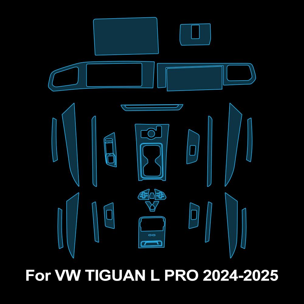 

Pre-cut TPU Protective Film for Volkswagen Tiguan L Pro VW 2025 2025 PPF Interior Center Console Gear Panel Auto Accessories Left hand drive