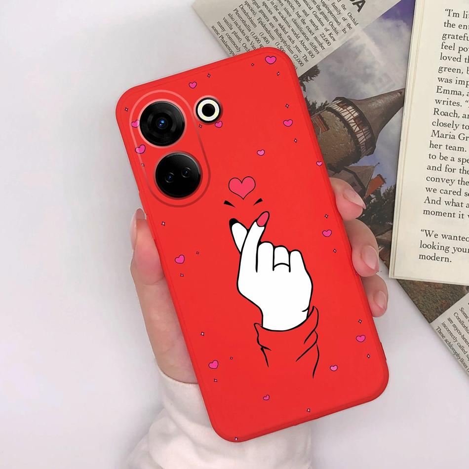 For Tecno Camon 20 Pro 4G 5G Phone Cases Cute Design Matte Silicone Shockproof Black Cover For Tecno Camon20 20Pro Bumper Capa