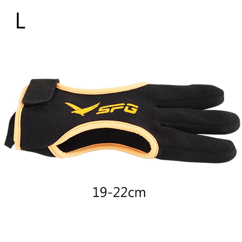 

1 шт Рукавички для стрільби з лука на 3 пальці на відкритому повітрі Ергономічний дизайн Потовщений регульований нековзкий протектор Аксесуари для стрільби з лука M