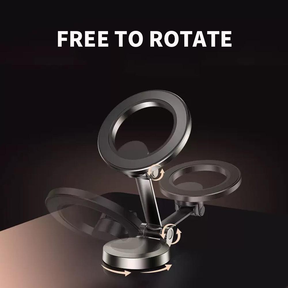 Car Mount Electric Vacuum Magnetic Holder Foldable Strong Suction Stand For Cell Phone For iphone 12 13 14 15 16 Live Streaming