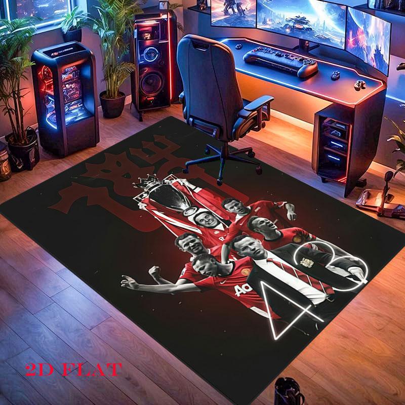 Bold MUFC Legacy Carpet Rug for Living Room Bedroom Home Sofa Decoration,Kids play Nonslip Floor Mat