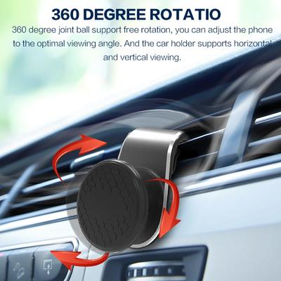 360 Degree Metal Magnetic Universal Air Vent Car Phone Mount Adjustable Smartphone Holder Stand