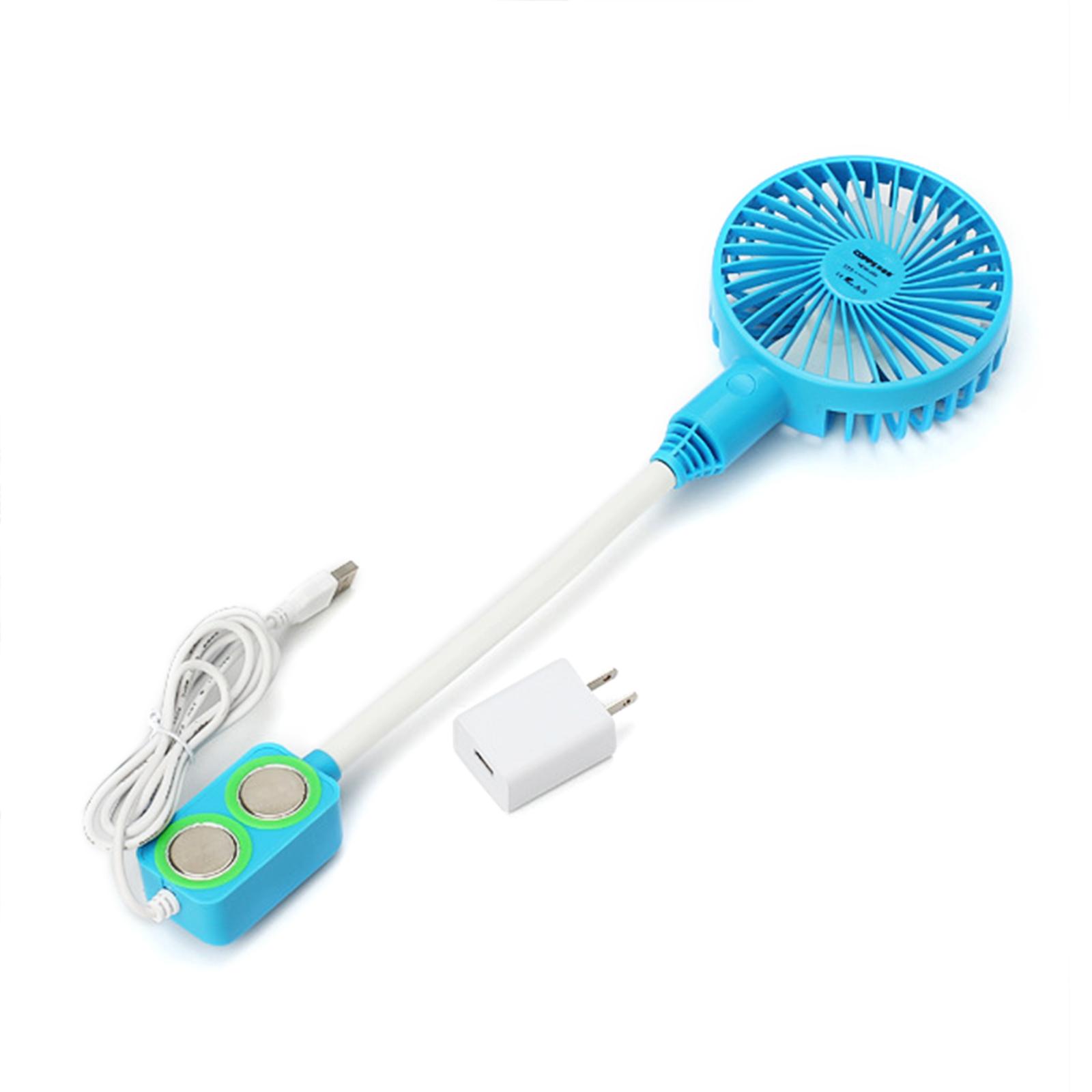 

Гибкая гусиная шея Магнитное основание для крепления Настольный USB-вентилятор Промышленные принадлежности синий