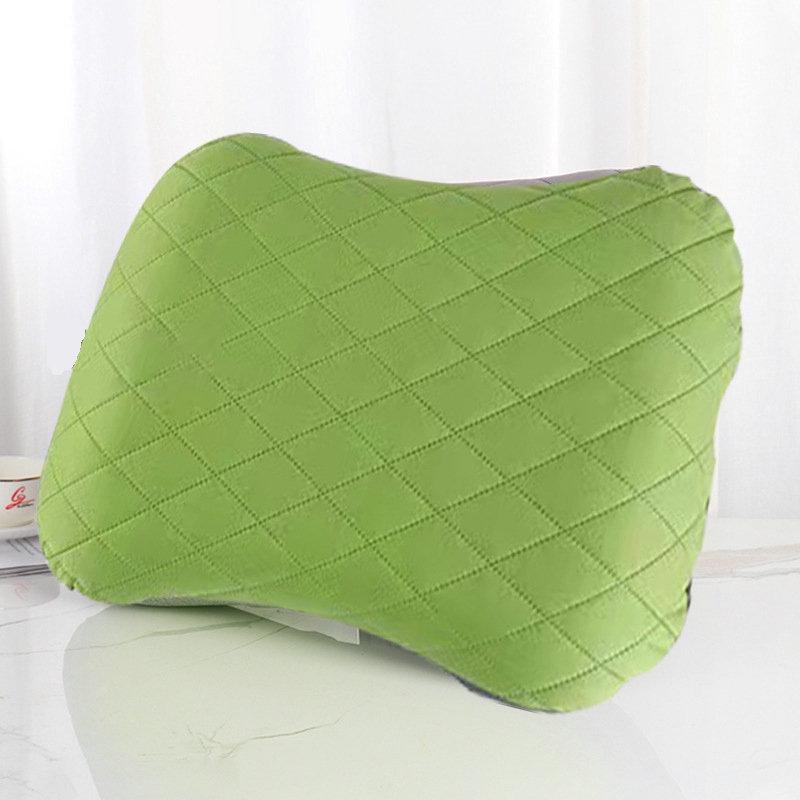 

Compact Inflatable Neck & Lumbar Support Pillow for Travel, Office, and Home 46*32*12cm зелёный