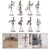 Musical Man Statue, Iron Wires and Screws Statue Home Decor, Musician Tabletop Figurine Desk Decoration for Bookshelf