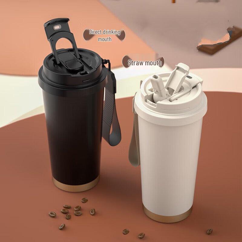 Shangqi 530ml Portable Ceramic Insulated Coffee Tumbler