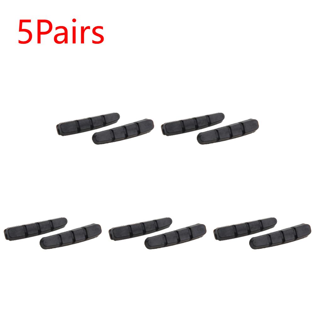 1-10Pairs Brake pads for Alloy Rims Dura Ace Ultegra 105 Rubber V Brake Blocks Road Bike Brake Pads Outdoor Cycling Accessories