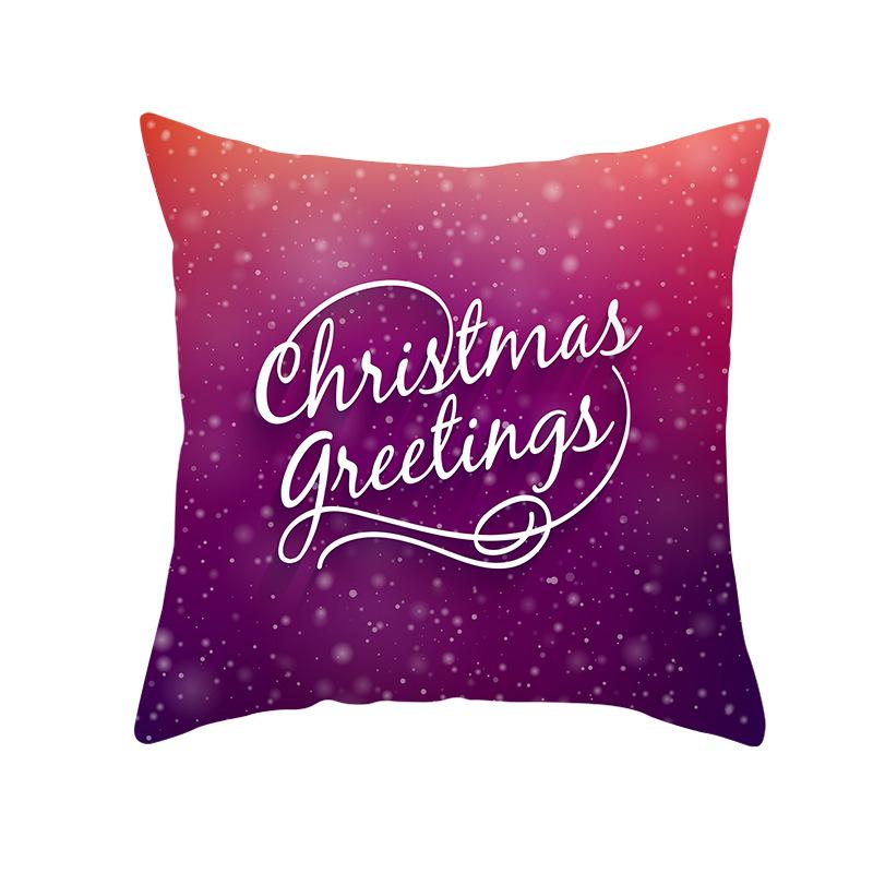 Red Series Christmas Pillow Covers for Home Use, Peach Skin Pillow Covers, Sofa Cushion Covers