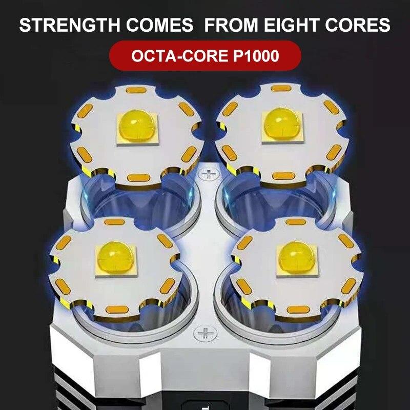Επαναφορτιζόμενοι Φακοί LED Υψηλής Ισχύος Εξωτερικός Φακός Φως Εργασίας COB Φανάρι LED Φως Φλας Αδιάβροχο Λάμπα Κάμπινγκ Πεζοπορίας