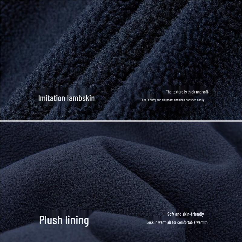 Giordano Men's Velvet Feel Faux Lambswool Casual Jacket