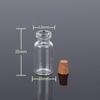 Transparent Glass Sealed Decoration Vial Cork Stopper Lid Storage Subpackage Bottle Multi Purpose Small Capacity Reagent Bottles