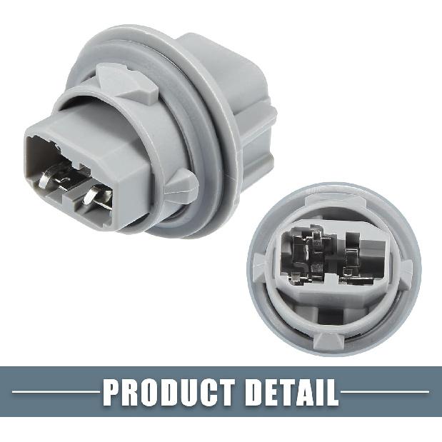 Turn Signal Pointer Light Bulb Socket 33302S5AA01 for Acura RDX 2007-2015 Plastic Gray (Set of 2)