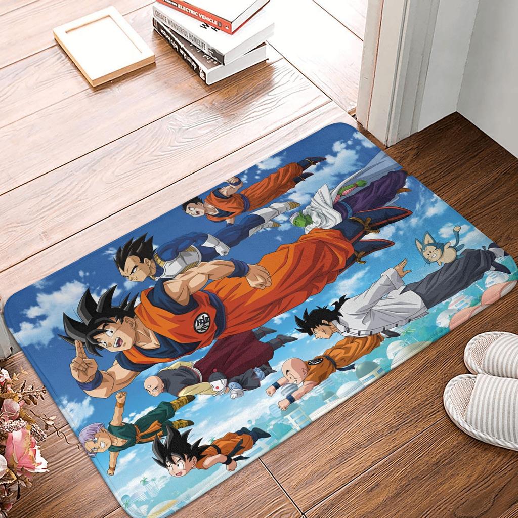 Goku Anime Dragon Ball Doormat Mat Anti-Slip  Kitchen Bathroom Toilet Rug Carpet 40*60cm