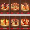 Outdoor Waterproof Traditional Chinese Lantern: Elegant Imitation Sheepskin for Restaurant or Chandelier Decoration