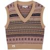 Teenie Weenie Women's Fair Isle V-Neck Knit Vest