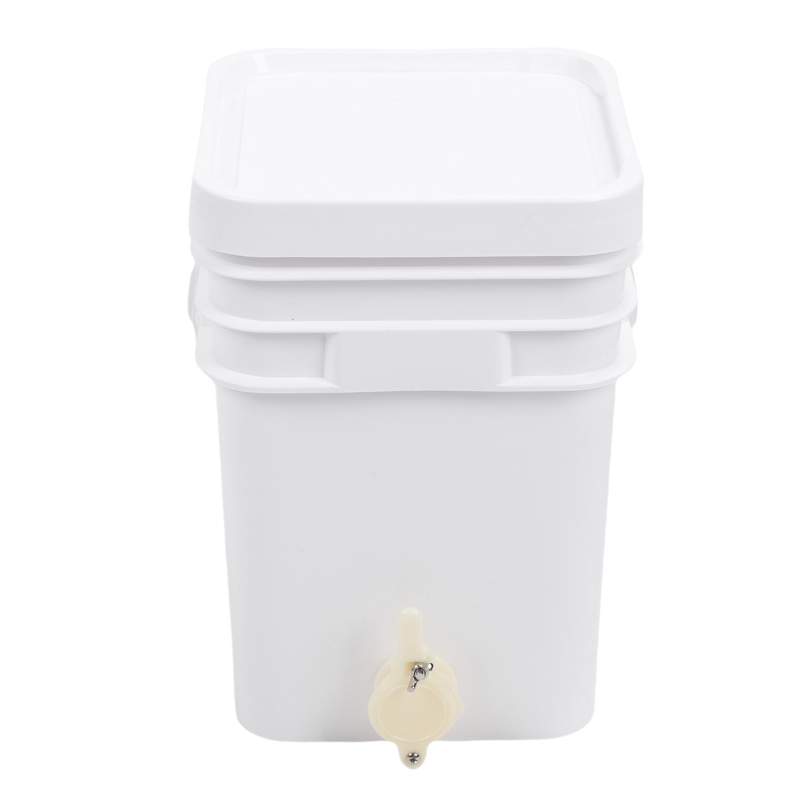 

20 л Ведро для меда Большой емкости Квадратное Пластиковое HDPE Экстрактор меда с задвижкой и крышкой Контейнер для меда для пчеловодства