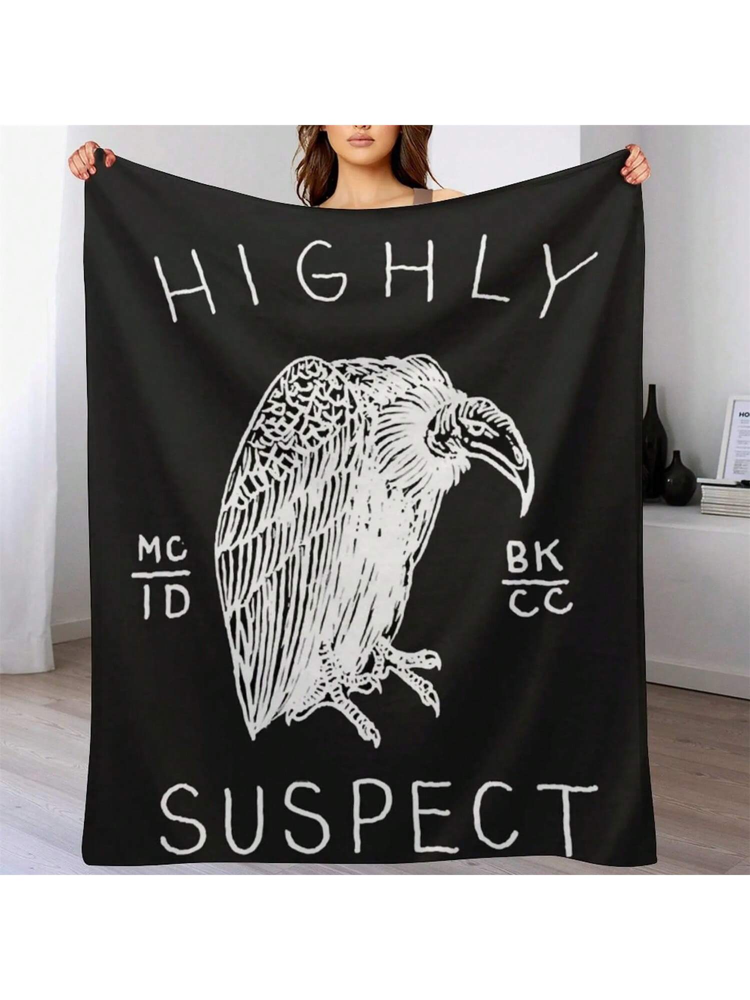 The Highly Thieves Essential T-Shirt Throw Blanket Decoratives Stuffeds For Sofa Flannels Blankets S разноцветный