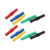 4mm Insulated Banana Coupler Female To Female 5 Colors Banana Plug Socket Adapter for Inverters Industrial Equipment