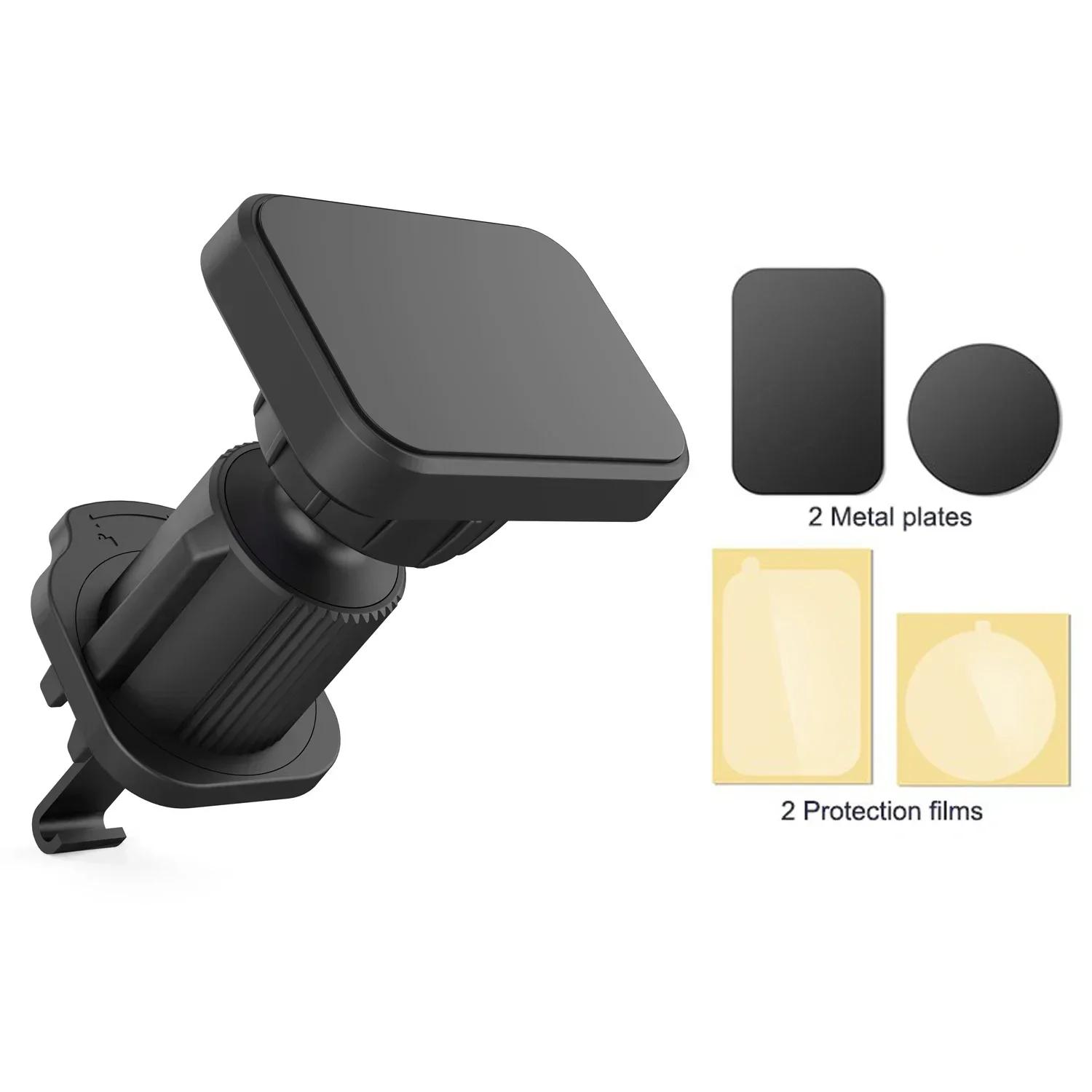 

VIKEFON Многофункциональный универсальный магнитный держатель для мобильного телефона на воздуховод автомобиля с возможностью поворота на 360 градусов, встроенные 6 мощных магнитов чёрный