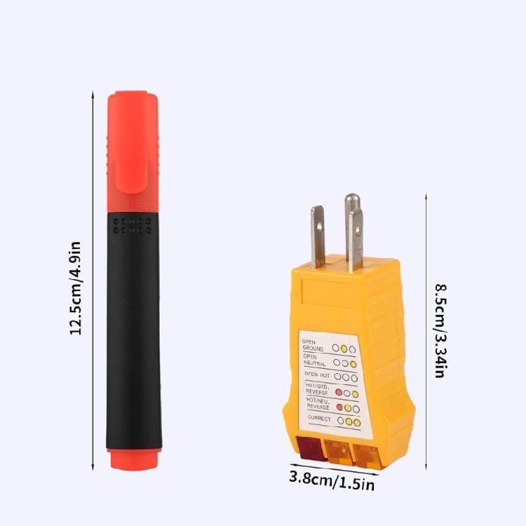 Conductive Test Pen And Outlet Analyzers Grounding Tester Kit For Accurate Electrical Ground Checks