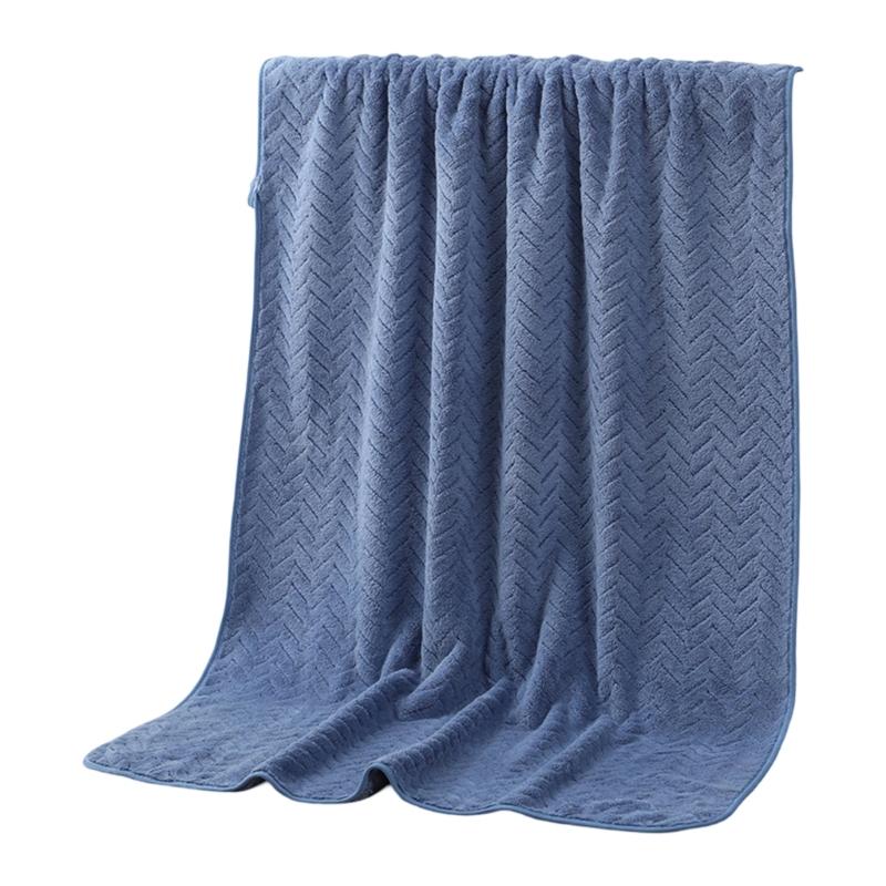 

Soft Cotton Hand Towel, Absorbent, Quick Drying Comfort Bath Towel for Home and Beach синій