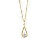 Minimalist and Niche 925 Sterling Silver Water Droplet Pendant Necklace for Women, of Luxury Gold-plated Jewelry
