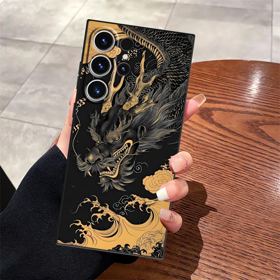 Funda Phone Cover Case for Samsung Galaxy Note 20 Ultra 8 9 10 S21 FE S20 S23 S10 S9 S25 Ultra S24 Plus Dragon Totem
