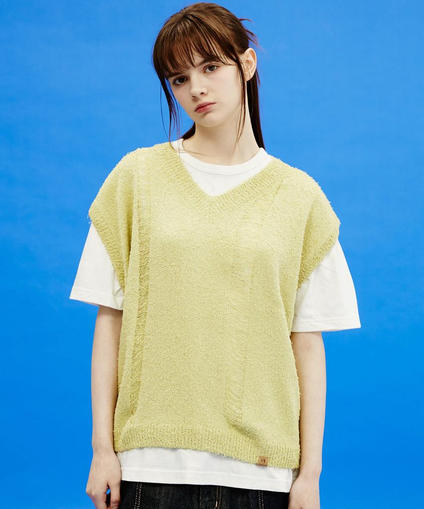 Waikei Lime V-Neck Vest