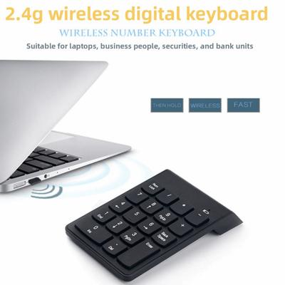 2.4G Wireless Wireless Keyboard 18 Keys Calculator Mini Digital Keypad Slim Design Bluetooth Wireless Numeric Keypad Office